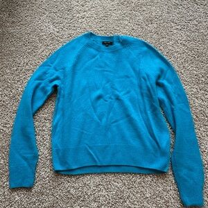 Massimo Dutti Bright Blue Crewneck Sweater